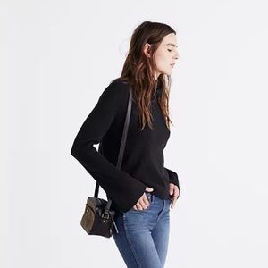 Madewell Bell Sleeve Ribbed Turtleneck Sweater